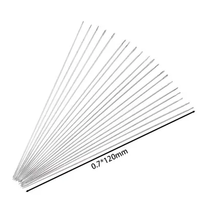 Image de Ficelle Épaisse Acier Inoxydable pour Enfilage de Perles - Lot de 30