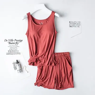 Image de Pyjama Modal Femme 2 Pièces - Confort & Élégance