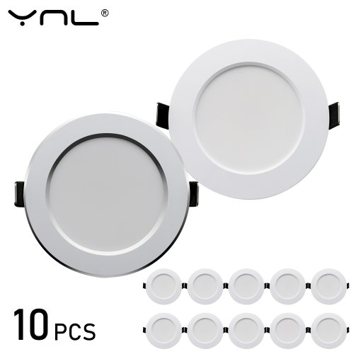 Image de Lot de 10 spots LED encastrables - Éclairage intérieur moderne