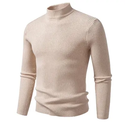 Image de Pull Col Roulé Homme Hiver Chaud & Décontracté