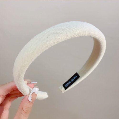 Imagen de Nuevas diademas coloridas de lino y esponja para mujeres y niñas, accesorios para el cabello a la mo...