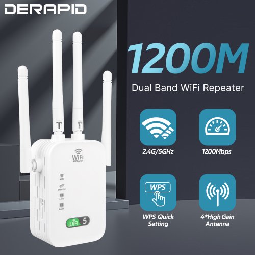 Image de Répéteur WiFi 1200 Mbps Double Bande