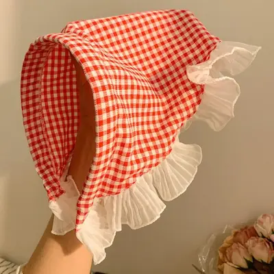 Image de Bandana Dentelle Élégant - Accessoire Cheveux Multifonctionnel