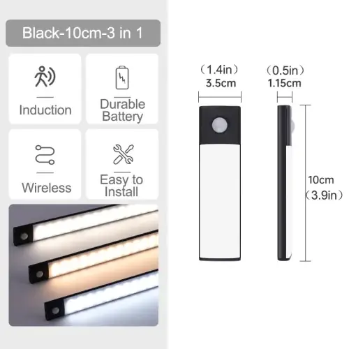 Image de Lampe LED Sans Fil avec Capteur de Mouvement