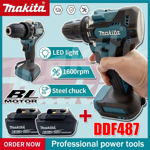 Image de Perceuse Sans Fil Makita DDF487 18V - Puissante & Compacte