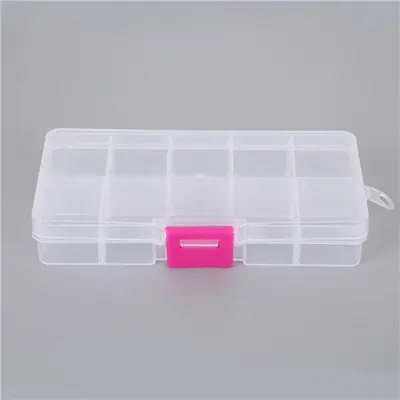 Image de Boîte de Rangement Transparente 10 Fentes
