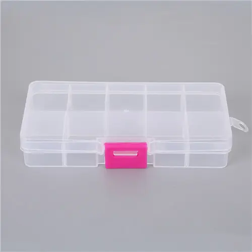 Image de Boîte de Rangement Transparente 10 Fentes