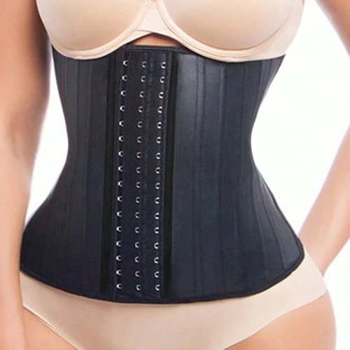 Immagine di Corsetto Modellante Donna con 25 Ossa in Lattice - Guaina Addominale per Dimagrimento e Definizione della Vita, Shapewear Intimo per Forma Perfetta