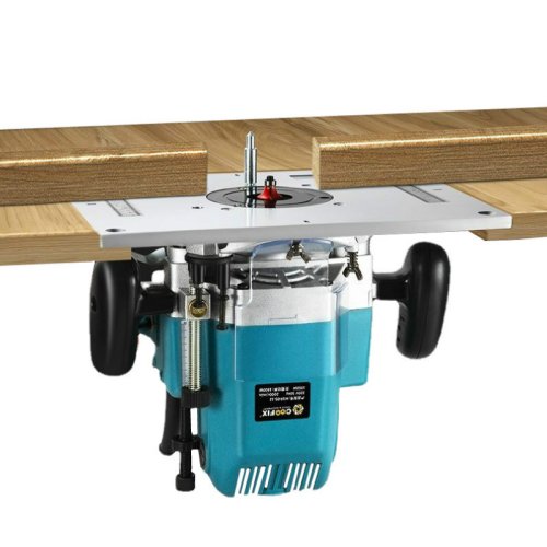 Zdjęcie Elektryczna frezarka do drewna maszyna do przycinania Flip Plate Guide Table aluminiowa płytka stołowa do obróbki drewna stół warsztatowy