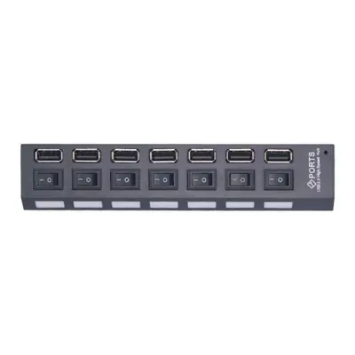 Image de Splitter USB 2.0 4 Ports avec Interrupteur - Connecteur Multiple pour PC