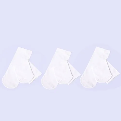 3 pares blanco