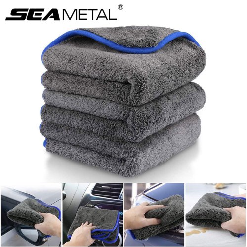 Afbeelding van Seametal 1200gsm Wasstraat Microvezeldoek 40x40cm - Ultra Zachte en Sneldrogende Handdoek voor Auto Detaillering, Autowassen en Onderhoud