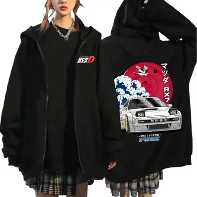 Image de Sweat à capuche Initial D AE86 - Style JDM Vintage