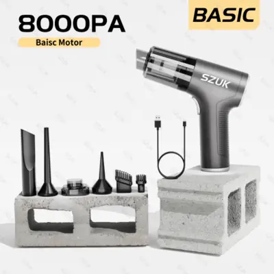Image de Aspirateur Portable Sans Fil pour Voiture et Clavier
