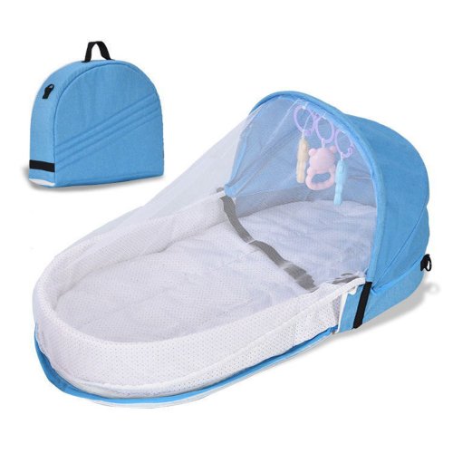 Image de Lit Portable Bébé - Couffin Pliable avec Moustiquaire