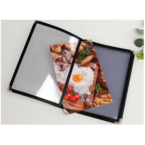 Immagine di Copertine Trasparenti per Menu A5 - Protezione Elegante e Duratura