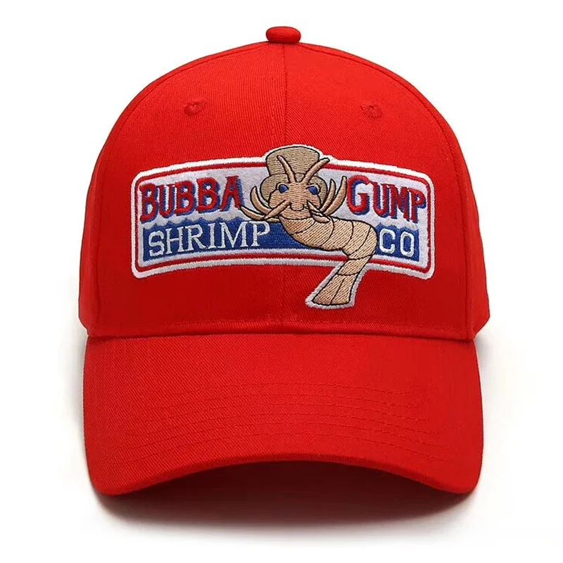 Imagen de Gorra de Béisbol Estilo Vintage 'Bubba Gump Shrimp' - Diseño Inspirado en Forrest Gump, Adecuada para Hombres y Mujeres, Gorra Deportiva Casual con Bordado Detallado, Ideal para Verano