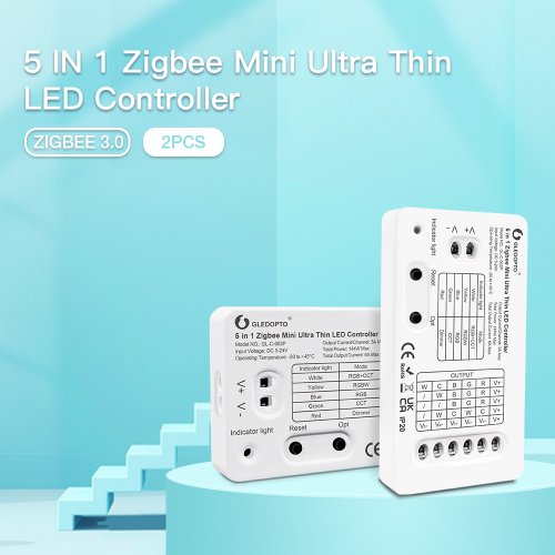 Image de Contrôleur LED Zigbee 5-en-1 RGB+CCT Intelligent