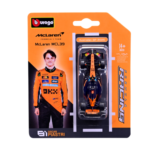 Immagine di Bburago 1:64 2025 SF25 # 16 RB21 # 1 F1 Modello di auto in lega W16 MCL39 Red Bull Mercedes Ferrari McLaren Formula Racing Die Cast Toy