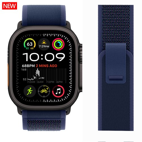 Image of Premium Trail Loop Band Compatible with Apple Watch Ultra 3, Ultra 2, Series 7-11, 49mm, 46mm, 45mm, 44mm, 42mm, 41mm, 40mm – Durable Silicone Sport Strap for Outdoor Adventures