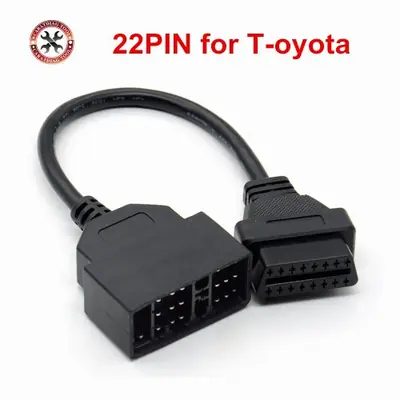 Image de Adaptateur OBD2 22 à 16 Broches pour Toyota - Qualité Supérieure