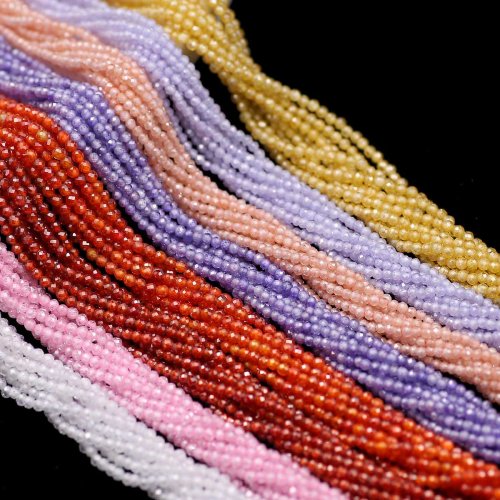 Image de Perles de Zircon Naturel 2mm - Bijoux Fait Main