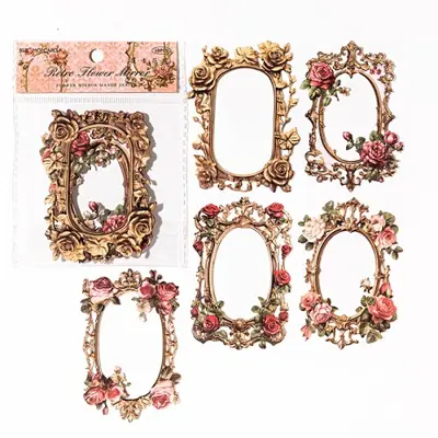 Image de 10 Cadres de Fleurs Vintage pour Scrapbooking