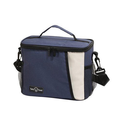 Imagen de Bolsa de almuerzo aislada Bolsas de almuerzo reutilizables grandes con correa de hombro ajustable pa...