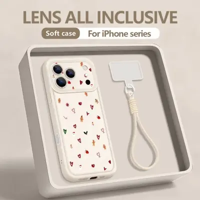 Coque iPhone avec Lanière Noël - Protection Stylish