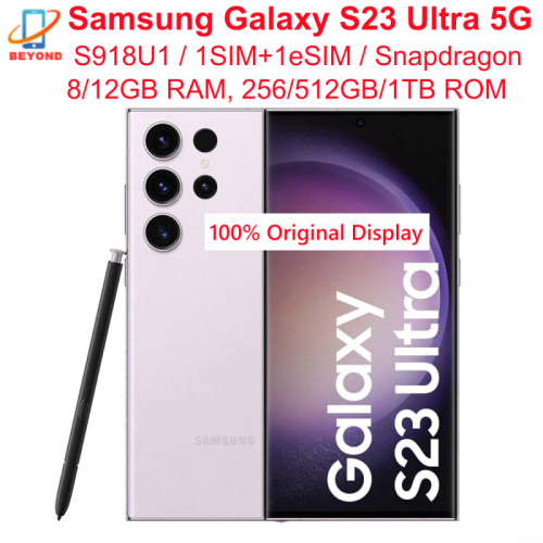 Immagine di Samsung Galaxy S23 Ultra 5G S918U S918U1 Originale 6.8 "ROM 256/512GB/1TB RAM 8/12GB Snapdragon NFC Sbloccato Telefono Cellulare Android