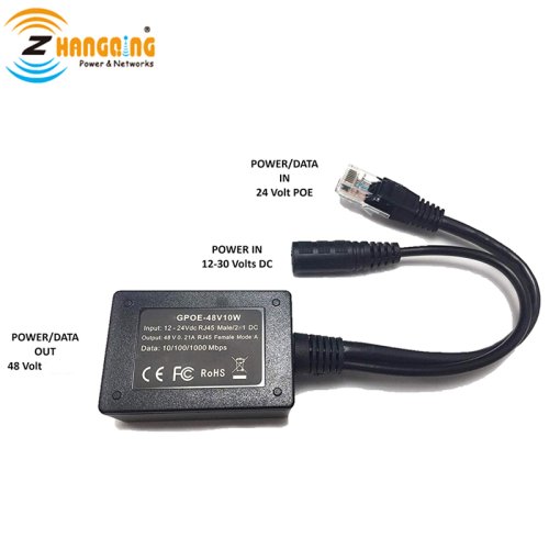 Image de Convertisseur PoE 48V 10W - Alimentation Gigabit pour IP Camera & Réseaux