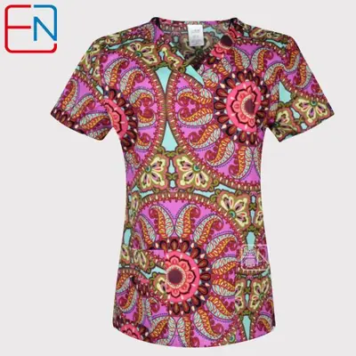 Image de Uniforme Médical Femme 100% Coton - 4 Poches - Tailles XXS à 5XL