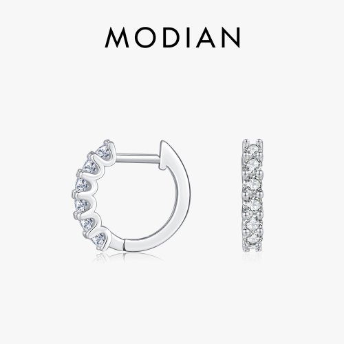 Immagine di Orecchini a Cerchio in Argento Sterling 925 con Moissanite Colorate – Gioielli Raffinati per Sposa e Occasioni Speciali