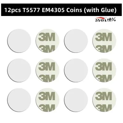 Image de 12 Pièces RFID 125kHz - Clés Vierges Réinscriptibles