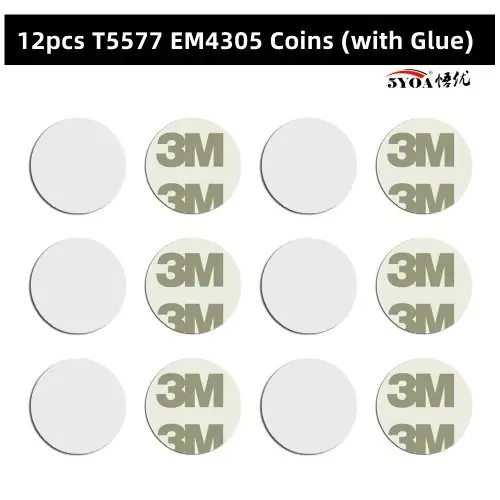 12pcs Glue Coins