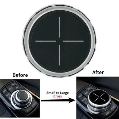 Image de Garniture Bouton iDrive pour BMW - Protection Élégante pour Votre Voiture