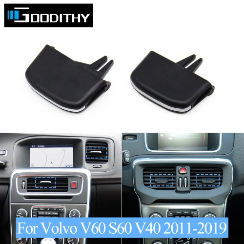 Image of Universal Dashboard AC Vent Grille Repair Kit with Clips and Sliders for Volvo V60, S60, V40 (2011-2019) – Easy Fit Replacement Parts