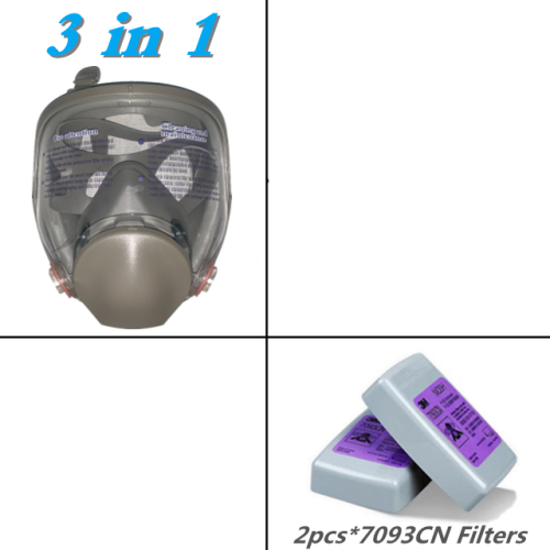Image de Masque Respirateur Anti-Buée 6800 - Protection Industrielle Complète