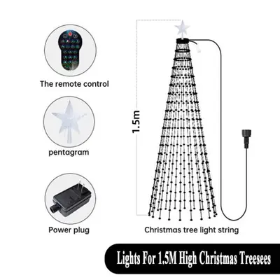 Image de Lumières de Noël RGB Intelligentes avec Contrôle Bluetooth