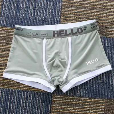 Image de Boxer Homme Solide - Sous-Vêtement Confortable