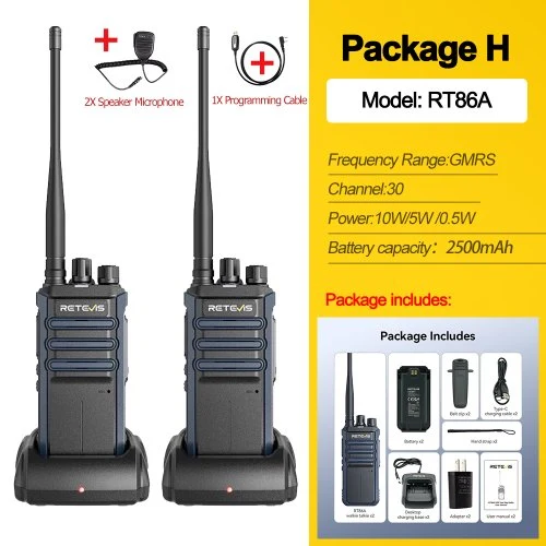 GMRS 2 kabels microfoon