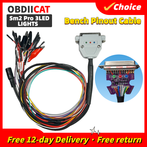 Image de Câble de Diagnostic SM2 Pro 3 LED - J2534 VCI pour ECU