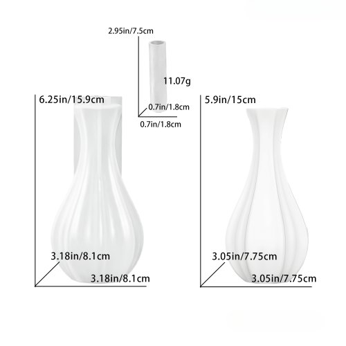 Image de Moule Silicone Vase Fine Bouche - DIY Artisanat