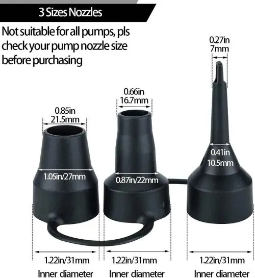 Image de Adaptateur de Pompe à Air en Plastique - Tête Double pour Gonfleur