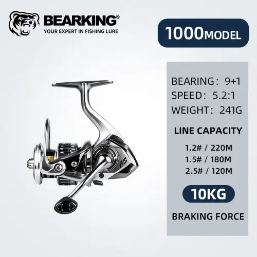 Image de Moulinet Pêche Mer Bearking - Robuste & Étanche