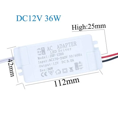 New 12V 3A 36W