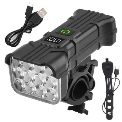 Image de Feu Avant Vélo LED Rechargeable avec Klaxon