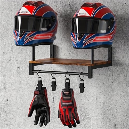 Image de Support Mural Casque Moto - Organisation & Style
