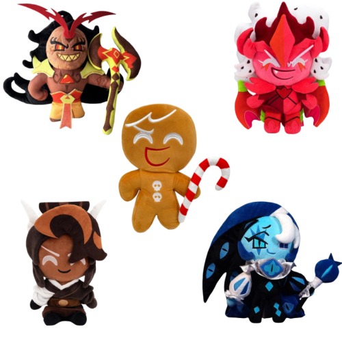 Zdjęcie 25 cm Pluszowa Zabawka Shadow Milk Cookie z Gry Cookie Run Kingdom – Miękka Lalka Anime, Wypchana Postać z Kartonu, Idealny Prezent dla Fansów