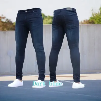 Image de Jeans Slim Homme - Coupe Ajustée & Élastique